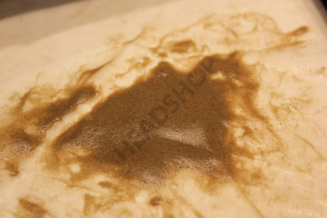 Résine obtenue entre le sac de 70 et celui de 25 microns