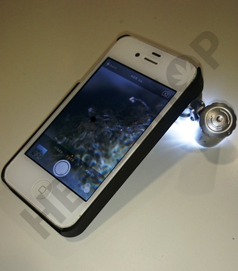 Loupe en fonction sur un Iphone