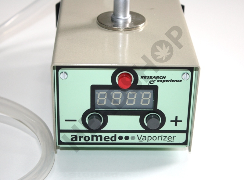Écran et boutons du vaporisateur Aromed